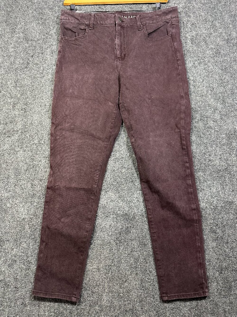 American Eagle Outfitters Womens 14 High Rise Jegging Purple Cotton Stretch